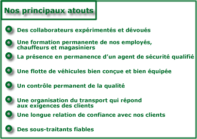 Nos principaux atouts